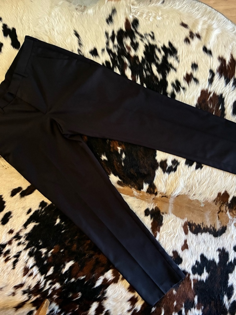 Perry Ellis Black Tailored Slim Dress Pants